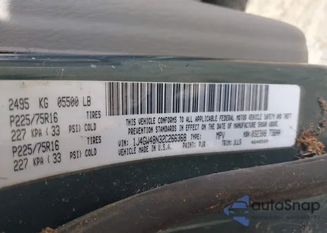 2002 Jeep Grand Cherokee Laredo from USA, damaged, VIN 1J4GW48N32C266368